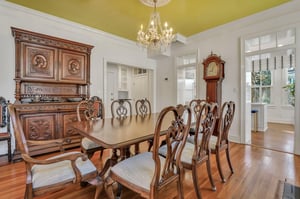 Situated off of the kitchen, guests will find entertaining and serving is seamless.