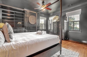 The primary suite boasts with natural light, but dont fret, there are blackout shades to ensure a sound nights sleep