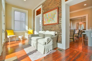Sunbathe in the sitting room off of the kitchen.