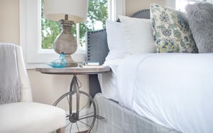 The bed linens are professionally pressed between each visit.