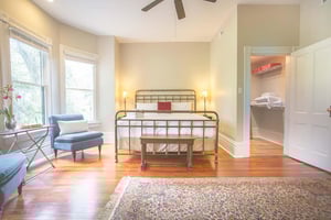 Unpack your suitcase with the walkin closet.