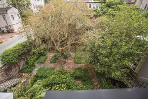 View of the courtyard from above.