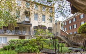 Guests can access the private courtyard