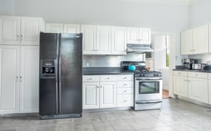 Enjoy modern appliances and plenty of storage.