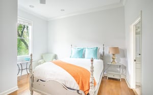 The first bedroom has a Queen size bed.