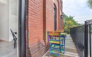 Your private balcony beyond the kitchen.