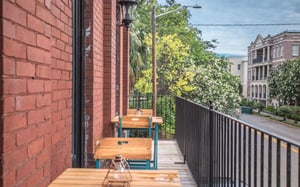 Enjoy stunning views of downtown.