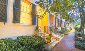 Tattnall Street is picturesque for a sunset stroll.