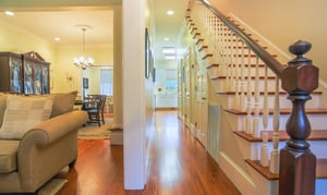 Down the hall youll find a powder room and kitchen with a breakfast nook looking out to your back porch.