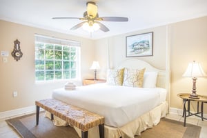 The primary bedroom.