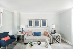 Enjoy coastal touches placed throughout the apartment.
