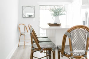 Step into the completely renovated kitchen, with all of the modern conveniences one could wish for.