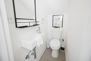 Guests using the sleeper sofa will enjoy having their own bathroom on the main level.