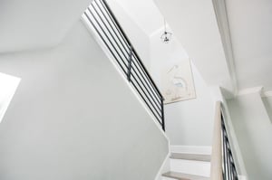 Make your way upstairs to find both bedrooms.