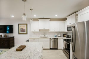 Plenty of counter space to craft your recipes.