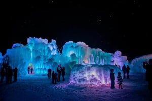 115308 Soldier Hollow Ice Castles Led Lights Night Midway Utah