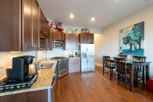 Newpark Terrace 57Full kitchen with cookware, Kuerig