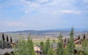 Balcony view of the east mountains  amazing