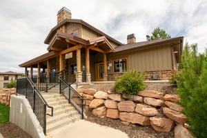 Bear Hollow Clubhouse with gym, library, seasonal pool, hot tub.
