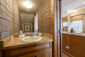 Tucked conveniently on the main floor, the half bath at Park Avenue 224 keeps the whole group comfortable during your Park City vacation rental stay.