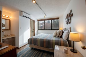 Comfortable, wellequipped, and full of mountain character — every bedroom at Park Avenue 216 makes your Park City vacation rental feel like a home away from home.
