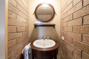 Even the powder room at Park Avenue 227 is full of charm — a stylish little detail that speaks to the character of the whole unit.