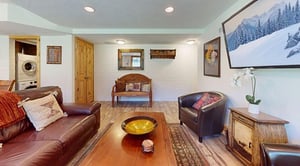 Eclectic, warm, and full of character — the bonus sitting area at Park Avenue 236 is just one more reason this Park City condo rental stands out from the rest.