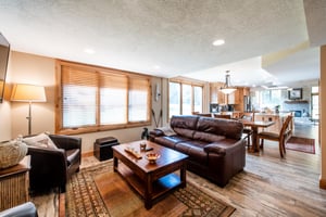 Rich leather seating, warm wood tones, and a layout made for gathering — Park Avenue 236 is the Park City vacation rental your whole group will love.