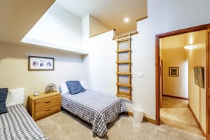 Kids and kidsatheart will love the whimsical loftstyle bedroom at Park Avenue 245 — a oneofakind space that adds extra charm and character to this unforgettable Park City vacation rental.