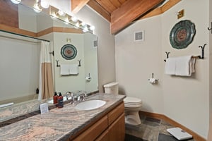 Every bathroom at 1296 Pinnacle is stocked and ready for your arrival, offering the comfort and convenience you expect from a premier Park City lodging destination.