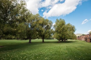 Lush lawns, towering trees, and wide open skies — the stunning golf course surroundings at Park Avenue 243 make every day feel like a special getaway.