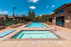Soak up the Park City sun at the Park Avenue heated seasonal outdoor pool and year round hot tub. Pool is opened during the summer months only.