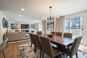 From intimate dinners to lively group gatherings, this beautifully appointed dining room sets the perfect scene for every occasion. Resort Plaza 5031 is the ultimate Park City condo rental for those w