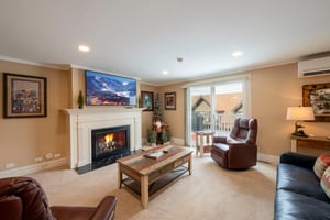 Cozy up by the fire at Resort Plaza 5052 — the ultimate Park City vacation rental for relaxing aprèsski evenings in style.