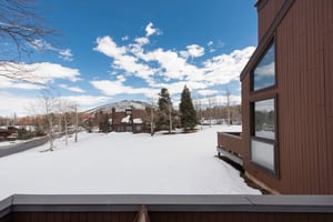 Sweeping winter views from your private deck at Three Kings Condominiums — where the Wasatch Mountains set the backdrop for an unforgettable Park City stay.