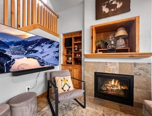 Cozy up by the fireplace and settle into your own mountain retreat with alpine charm and modern comforts at your fingertips.