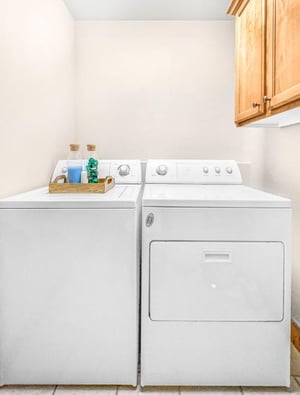 Your dedicated laundry room makes packing light effortless. Fresh towels and clean clothes whenever you need them.