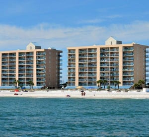 View from the Gulf at Surfside Shores Gulf Shores