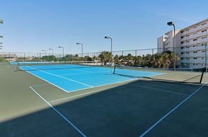 Inlet Reef Cllubs lighted tennis courts.