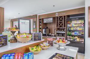 The onsite shop with snacks and drinks at Hilton Garden Inn in Orange Beach Alabama