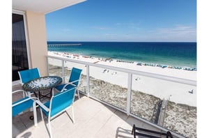 great view of the Gulf from Caribbean Resort in Navarre Florida