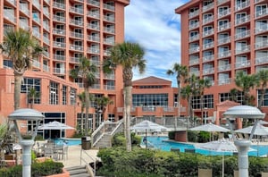 The resort includes fun for all with the spacious pool and pool deck