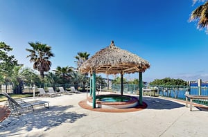 One of the outdoor hot tubs at Caribe Resort in Orange Beach Alabama