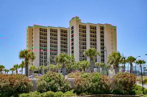 Navarre Towers is a Gulffront property with direct beach access
