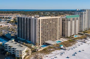 Birds eye view of SunDestin Beach Resort in Destin Florida