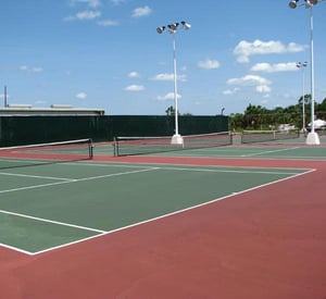 Tennis courts at Pinnacle Port