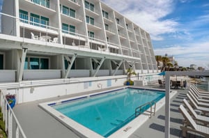 The community swimming pool.