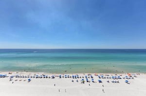 Stunning view of the Gulf waters from Long Beach Resort Panama City Beach FL