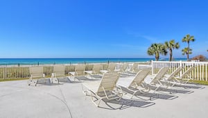 There is plenty of room for the entire family around the expansive pool at Long Beach Resort Panama City Beach FL