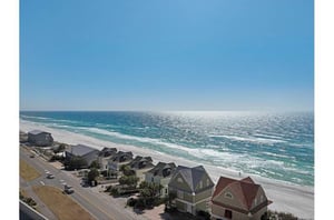 See for miles down the coastline at Leeward Key Condominiums in Destin Florida